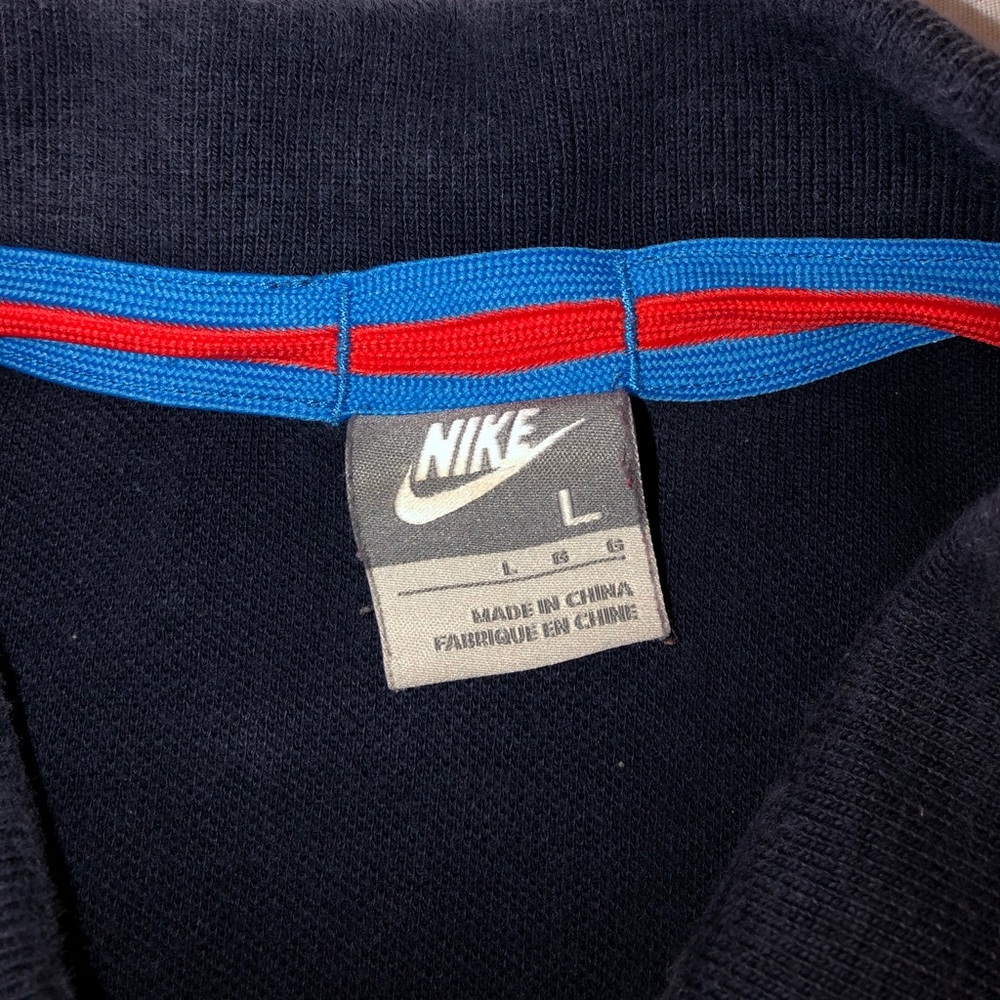 VINTAGE Nike Small Swoosh Logo SS Polo Shirt L - Picture 4 of 6